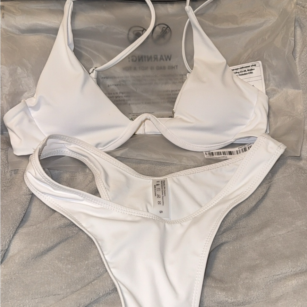 SHEIN White Bikini Set